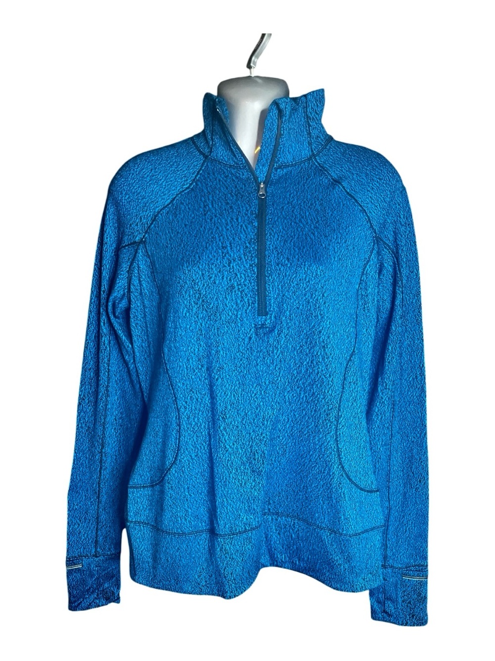 Lululemon Rush Hour Half-Zip Rulu Pullover Jacket Women’s Size 10 Blue and Black